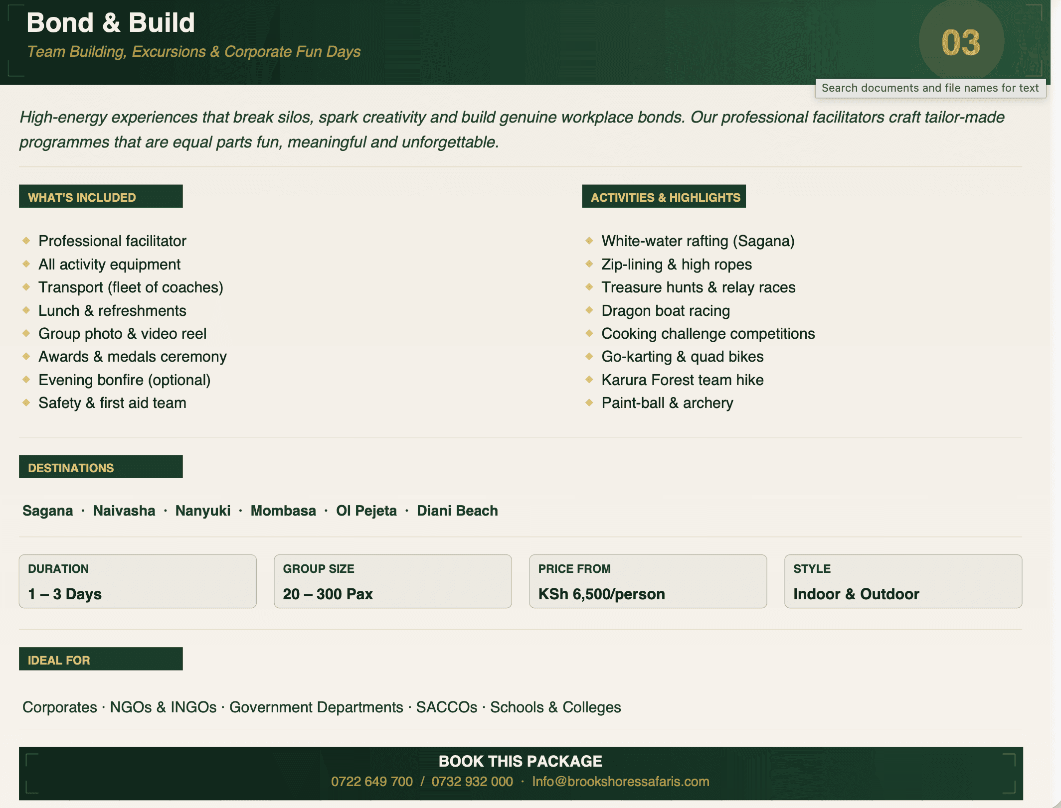 Bond & Build